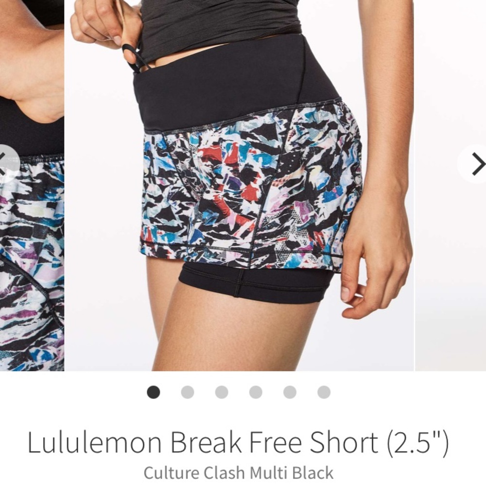 NWOT!! Lululemon Break Free Short (2.5”)
